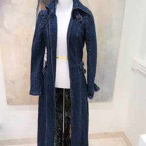floor length jean jacket